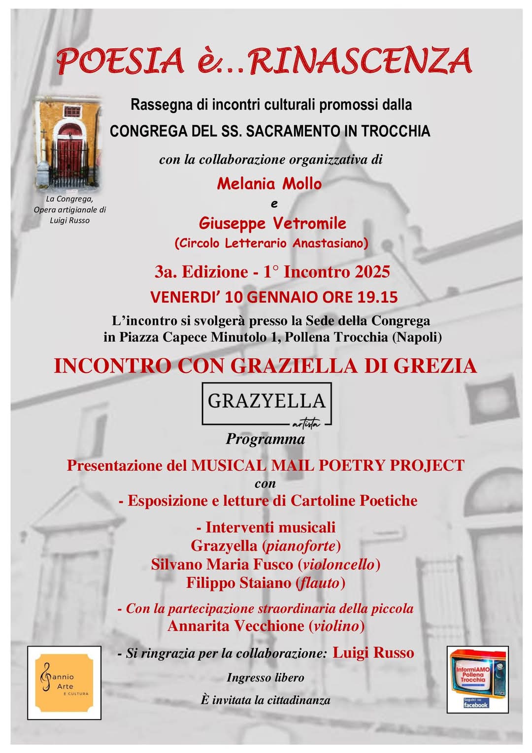 “Poesia è… Rinascenza”, il nuovo anno si apre con le Cartoline Poetiche Musicali